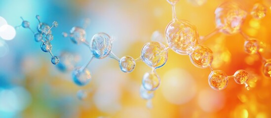 Molecular Structure, Abstract, Science,  Bokeh Background, Research