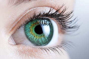 Close-up of an eye, green color