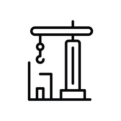 Crane vector icon