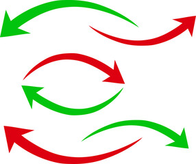 set of colorful arrows, differennt arrow style, arrows