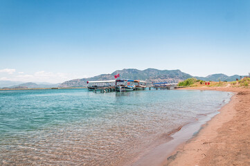 Iztuzu beach and Dalyan river delta, Turkey.