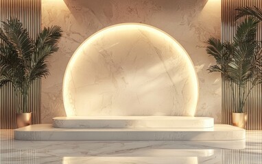 Fototapeta premium mockup on a luxury marble texture background