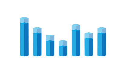 3d rendered business graph with arrow