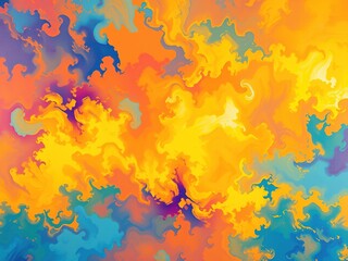 Ethereal Hues of the Sky: Abstract Spray Paint Art