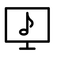 Obraz premium Music-video