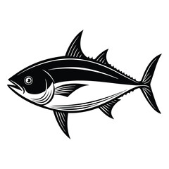 vactor illustration of a A tuna fish