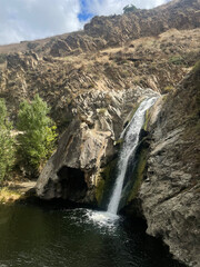 waterfall in the mountains