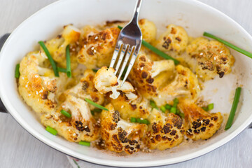 Easy Vegetarian Side Dish of Baked Cabbage