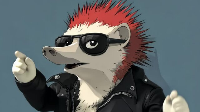 Cute Halloween Cartoon Possum Character Vector Illustration