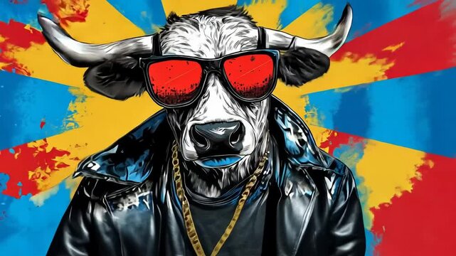 Evil Cow Face Mask Halloween Costume Art for Carnival