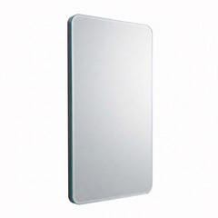 Tablet PC with blank screen isolated on white background. 3d render