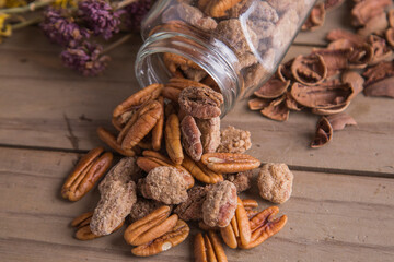 nuts healthy food organic homemade