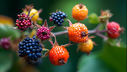 a bunch of berries on a bush