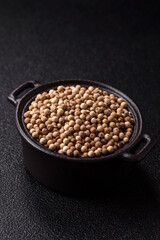 White allspice in a ceramic bowl