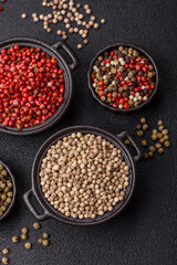 White allspice in a ceramic bowl