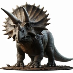 Fototapeta premium triceratops, diceratops, dinosaur on white background