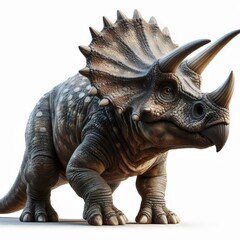 Obraz premium 3d triceratops isolated on white background 