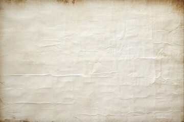Obraz premium Aged Antique White Paper Texture Background for Art and Design: Blank Book Cover, Canvas, Cardboard and Clean Surface