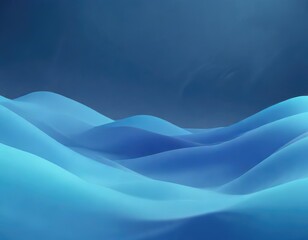 Obraz premium Softly shifting blue gradient abstract background with gentle waves, abstract background, subtle