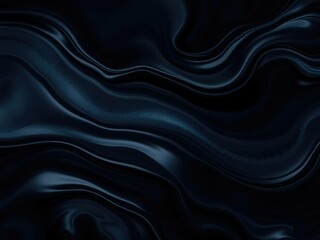 Obraz premium Shiny obsidian in a fluid, wavy motion with an ethereal quality, shiny glass, dark colors, obsidian flow