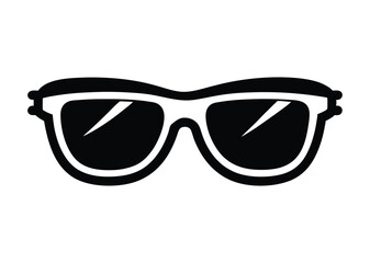 Fototapeta premium sunglass silhouette, Sunglass silhouette vector, sunglasses icon vector 