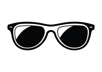 Fototapeta premium sunglass silhouette, Sunglass silhouette vector, sunglasses icon vector 
