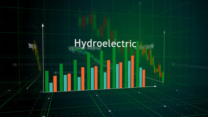 Green energy clean power charts and graphs diagram