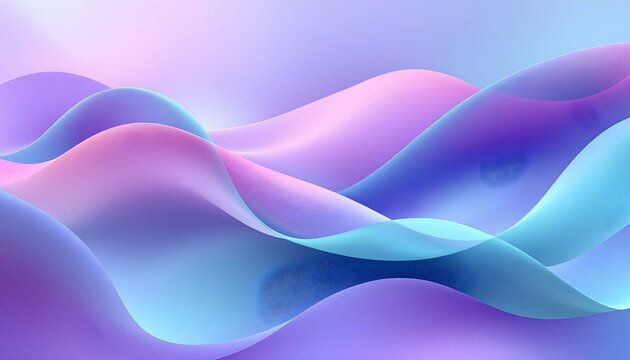 Ondas de gradiente suaves en tonos morados y verde azulado, creando un fondo abstracto suave y fluido