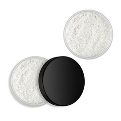 black and white powder