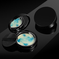 black and blue color lens