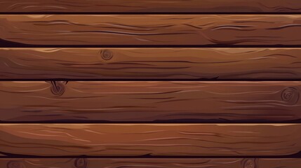 Fototapeta premium Dark Brown Wooden Plank Texture Background for Game Design