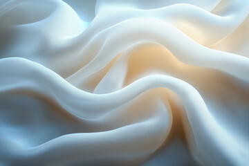 Obraz premium white wavy fabric texture background