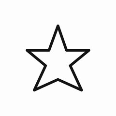 Star icon vector sign