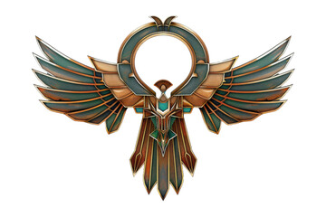 Obraz premium Art Deco Emblem Icon Vintage Decorative Design on White or Transparent Background