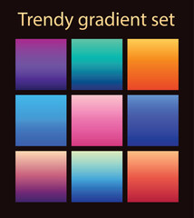 set of colorful banners