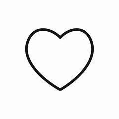 Heart icon vector sign