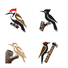 Illustration art of a kingfisher logo with isolated background