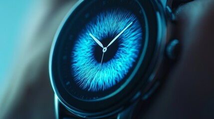 Smartwatch Vibrating with a Reminder for an Eye Exercise