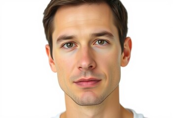 Obraz premium Male portrait on white background