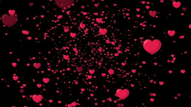 glowing red bubble animation on dark background for social media