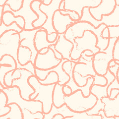 Seamless abstract pattern with organic Textured shapes. Modern design for fabric and wallpaper