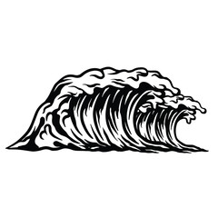 Waves vector set illustration