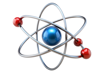 atom icon isolated on white background