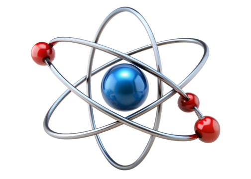 atom icon isolated on white background