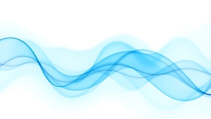 Obraz premium Abstract blue wave background. Generative Ai.