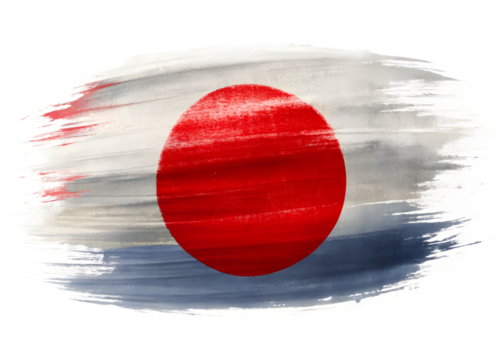japan flag in the wind