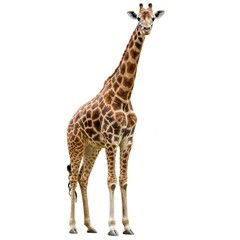 Fototapeta premium giraffe isolated on white