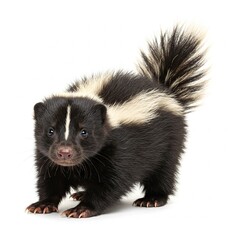 Fototapeta premium skunk isolated on white background