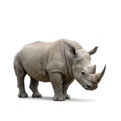 rhino isolated on white background