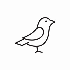 wild bird nature icon vector sign